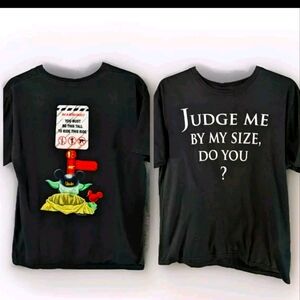 Disneyland T Shirt Disney World Yoda Funny Ride Size Chart L Unisex Vacation